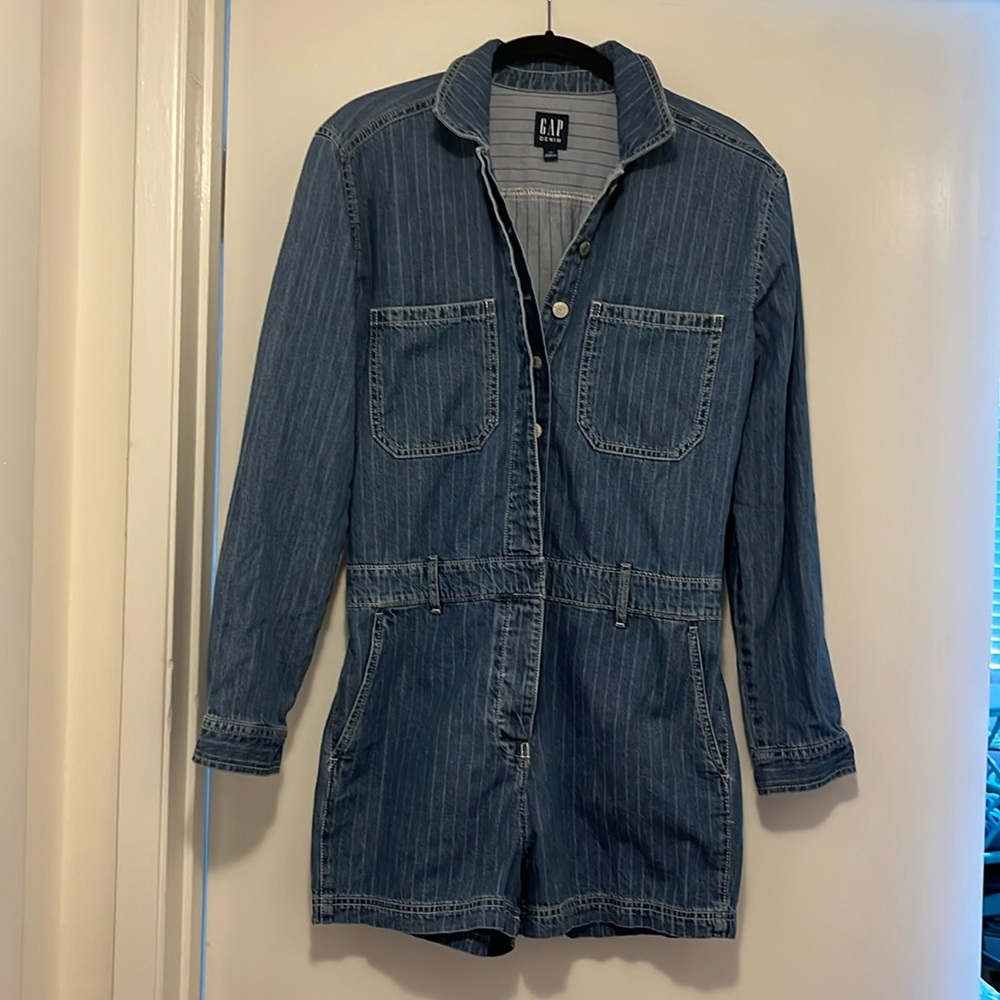GAP Blue Denim Jumpsuit